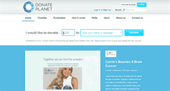 Desktop Screenshot of donateplanet.com